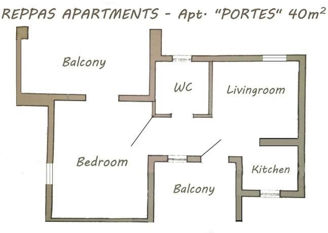 Paros Reppas House "Portes" Екстер'єр фото